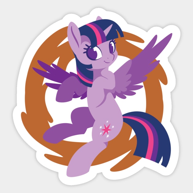 Twilight Sparkle Vortex Sticker by Supermoix